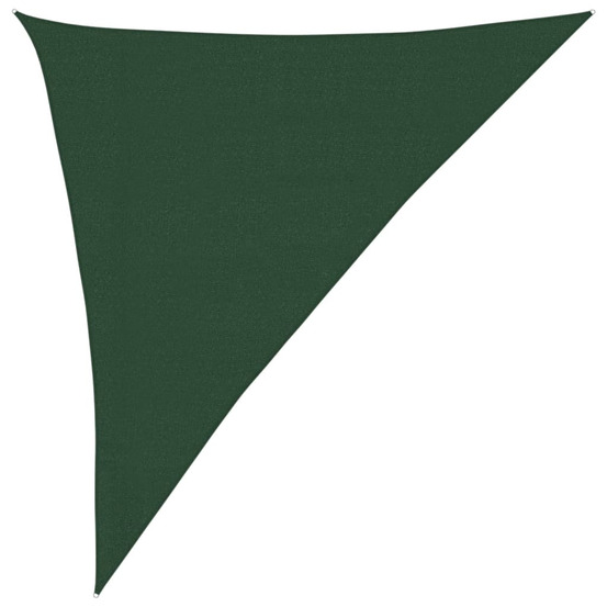 Voile d'ombrage 160 g/m² vert foncé 3x4x5 m pehd