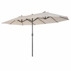 Grand parasol crème - 460x270x240cm