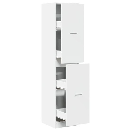 Armoire d'apothicaire blanc 40x41x174,5 cm bois d'ingénierie