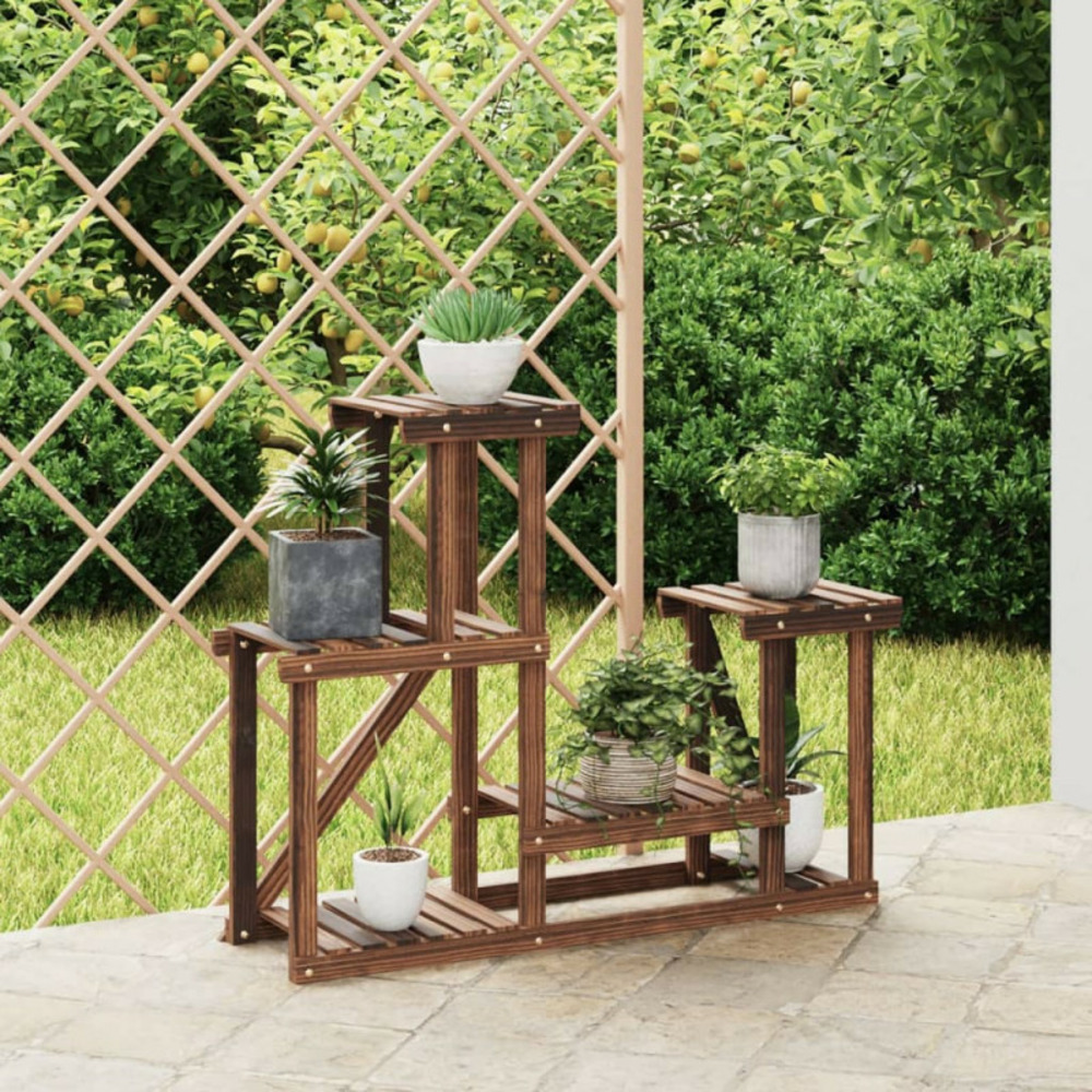 Support à fleurs 90x25x73,5 cm bois massif de sapin