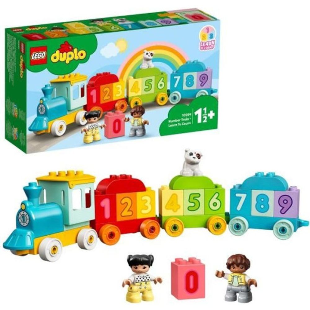 Lego 10954 duplo le train des chiffres - apprendre a compter jeux éducatif 1.5 an, cadeau jouet bébé ou set d'apprentissage