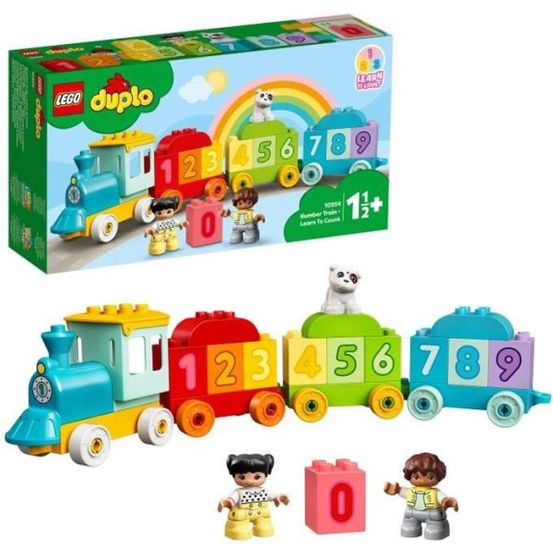 Lego 10954 duplo le train des chiffres - apprendre a compter jeux éducatif 1.5 an, cadeau jouet bébé ou set d'apprentissage