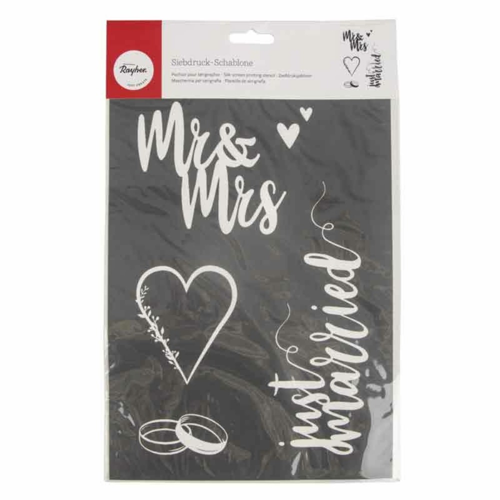 Pochoir 29,7 x 21 cm - mariage