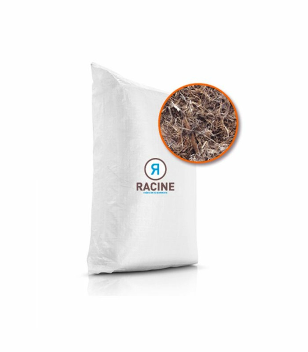 Paillage fibres de peuplier bio paillage naturel 50l racine pro81