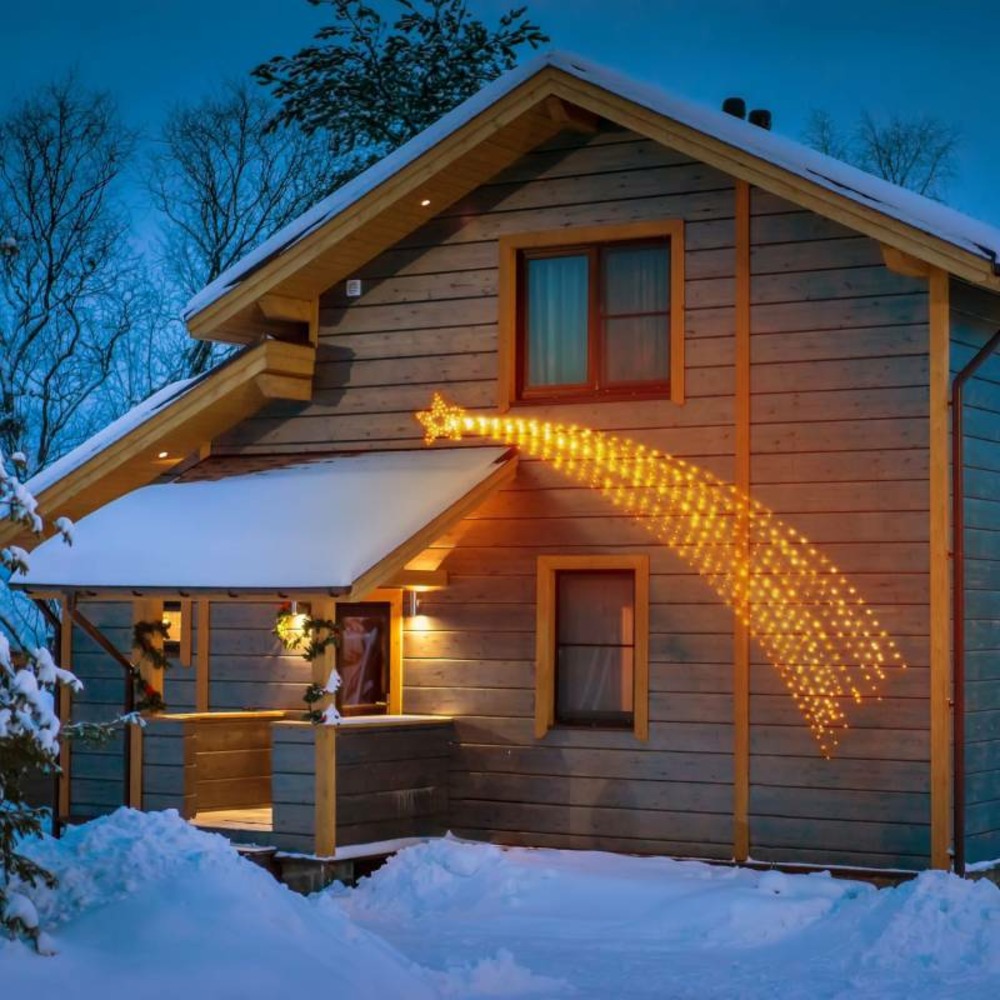 Comète lumineuse animée ø37cm4 m 545 led blanc chaud lotti