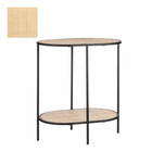 Mica decorations table d'appoint salto - 45x30x51 cm - le fer - marron