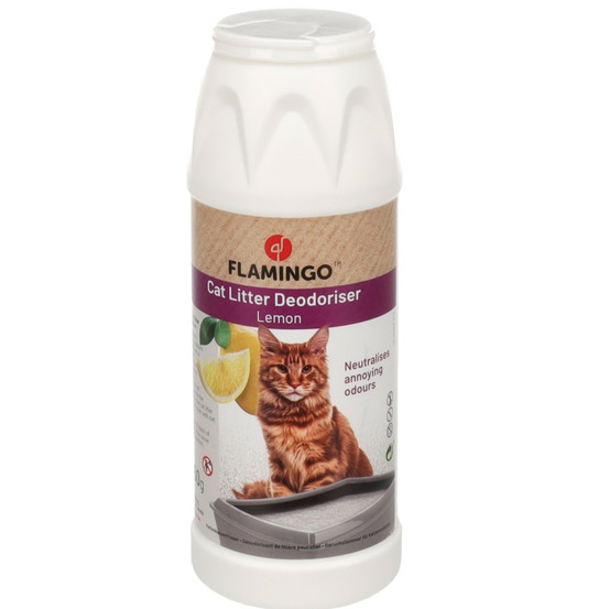 Désodorisant de litière avec parfum de citron 750 g pour chat