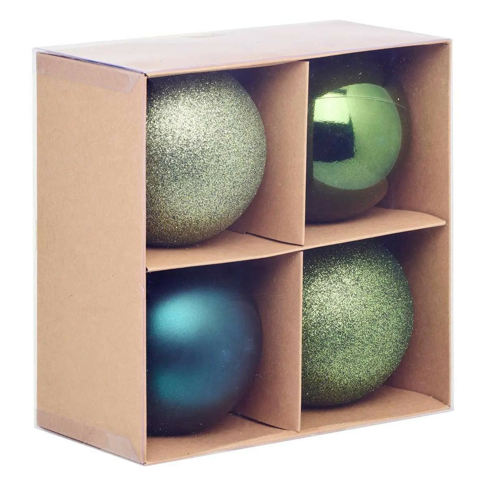 Lot de 4 boules de noël 