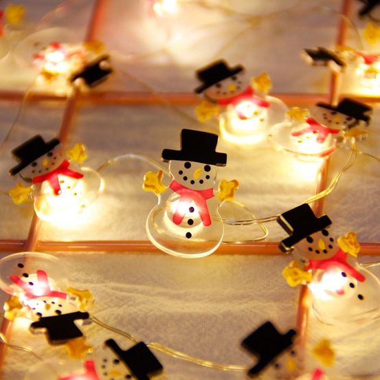 Guirlande de noël - bonhomme de neige