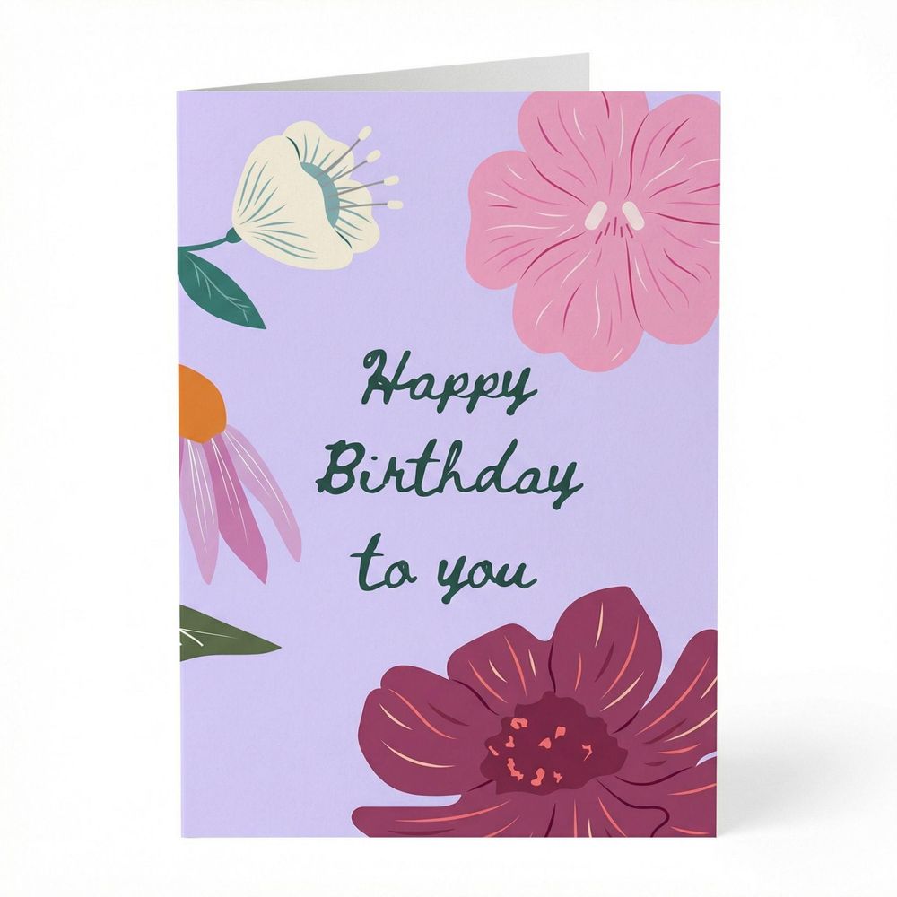 Carte de vœux joyeux anniversaire - a6