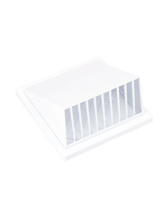 Grille d'aération avec hotte abs ø 125mm blanche