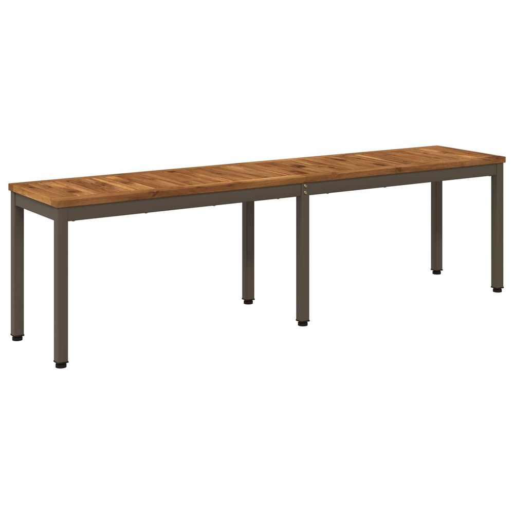 Banc de jardin 161 x 35 x 45 cm bois d'acacia massif