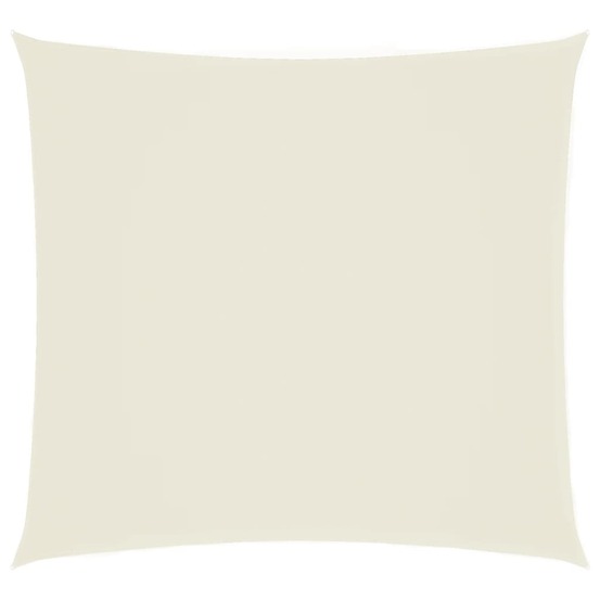 Voile de parasol tissu oxford carré 7x7 m crème
