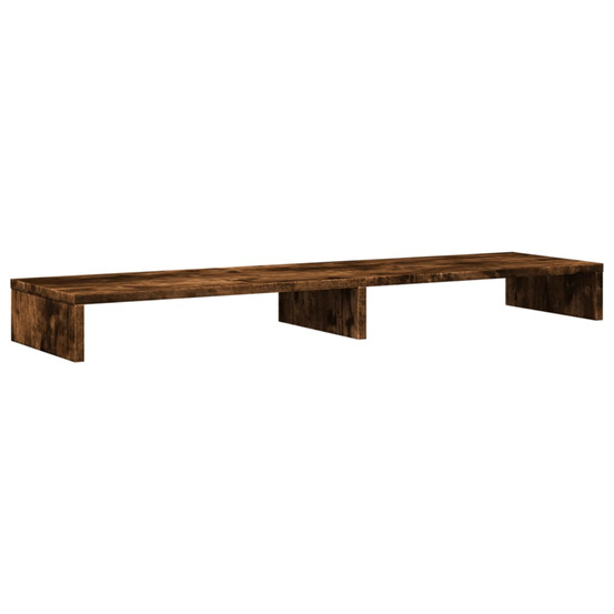 Support de moniteur chêne fumé 100x27x10 cm bois d'ingénierie