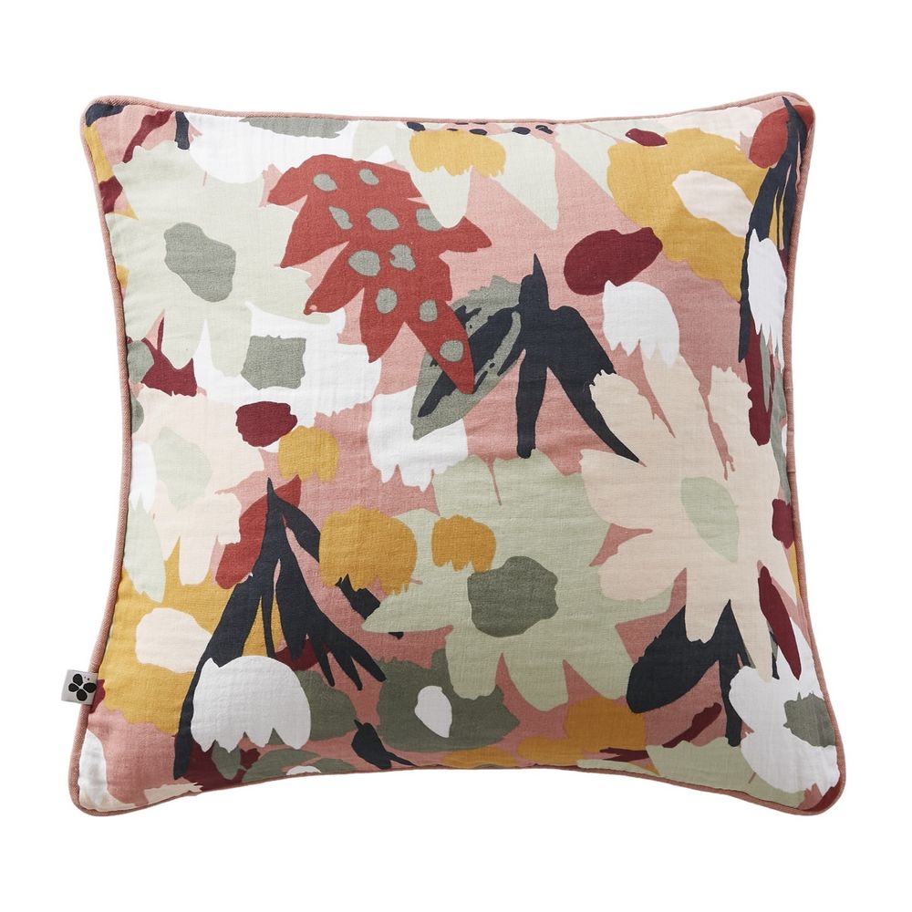 Coussin dehoussable en gaze de coton leane