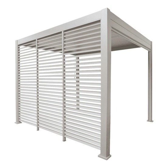 Persienne fixe 1x3m pour pergola evora argile