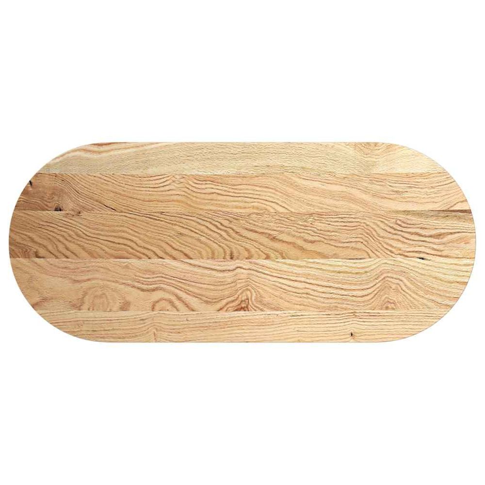Dessus de table 140x60x4 cm bois de chêne massif ovale