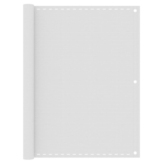 Écran de balcon brise pare vue protection confidentialité 120 x 600 cm pehd blanc