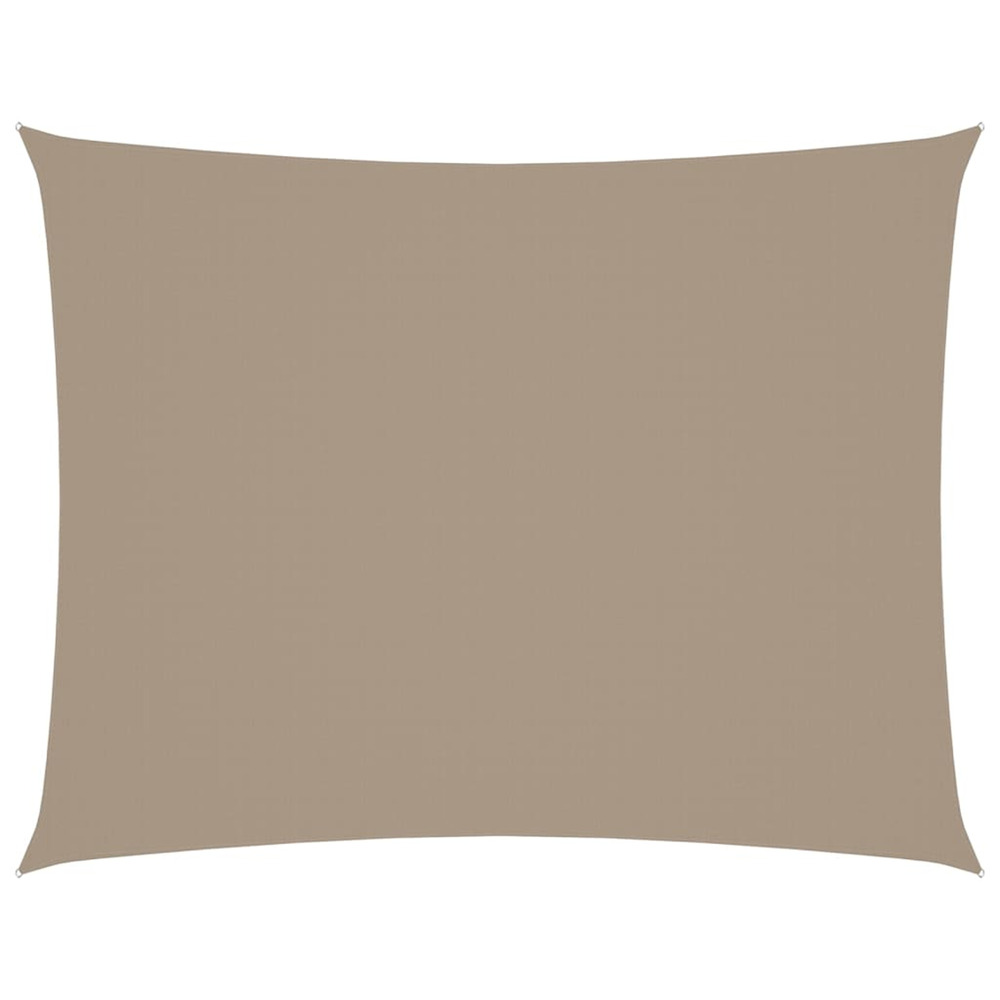 Voile de parasol tissu oxford rectangulaire 2x3 m taupe