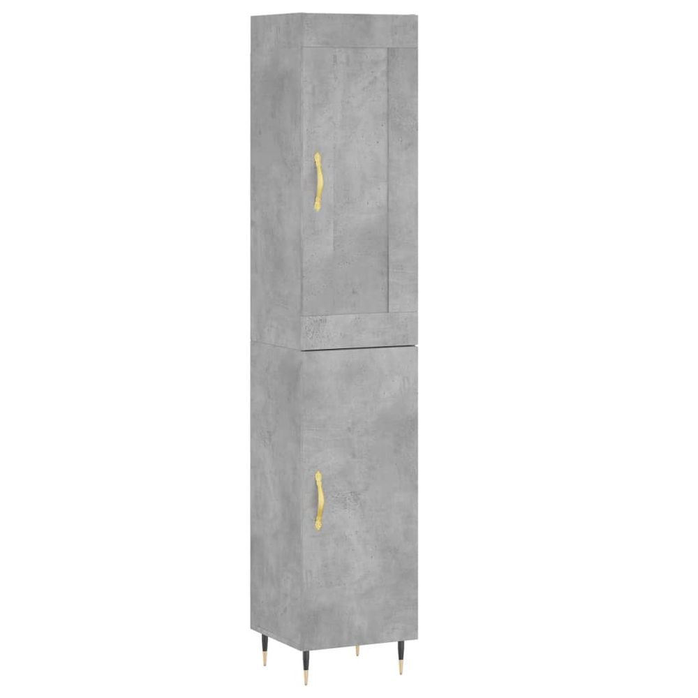 Buffet bahut commode armoire meuble de rangement organisateur cuisine salle de séjour salon haut 34,5 x 34 x 180 cm bois d'in