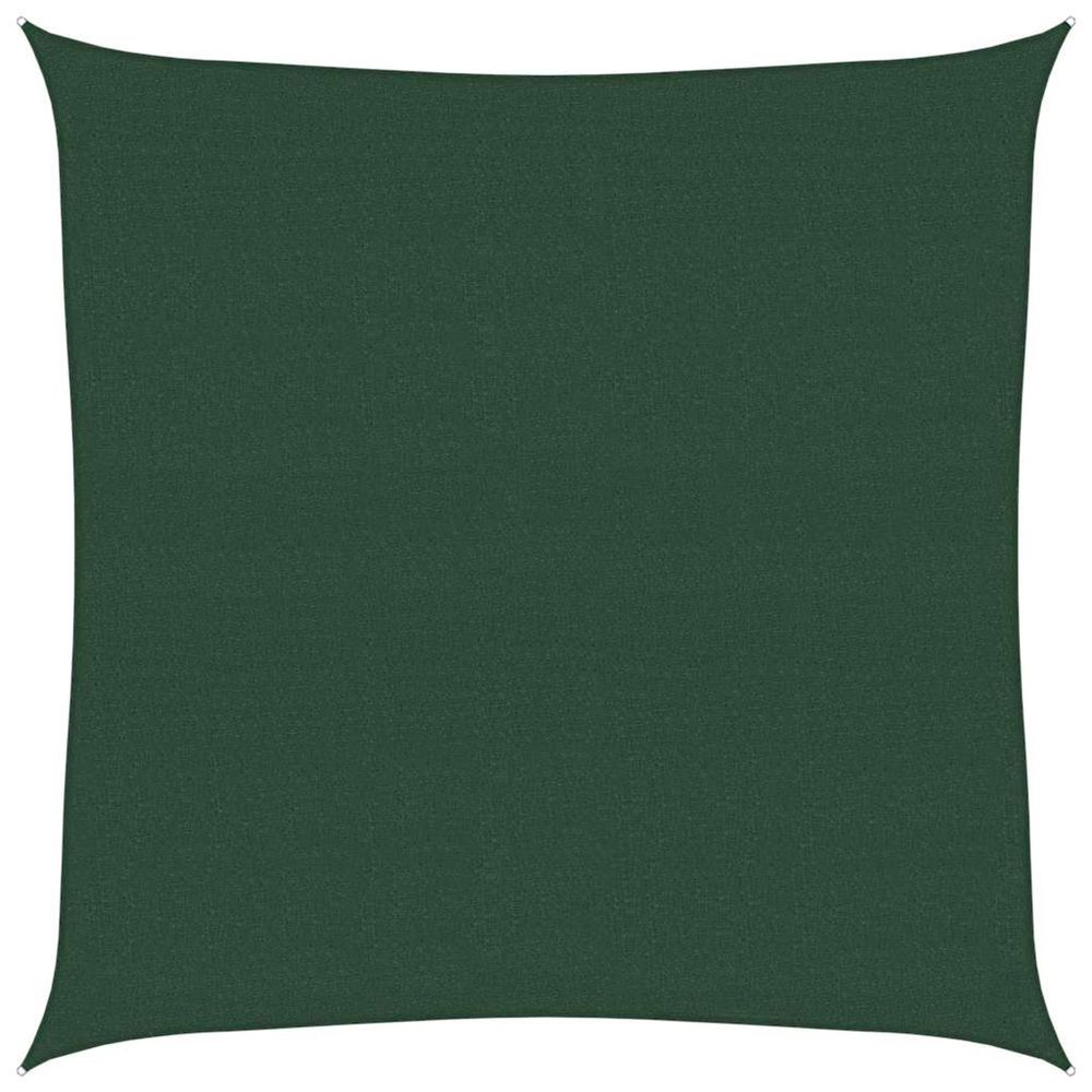 Voile d'ombrage 160 g/m² vert foncé 7x7 m pehd