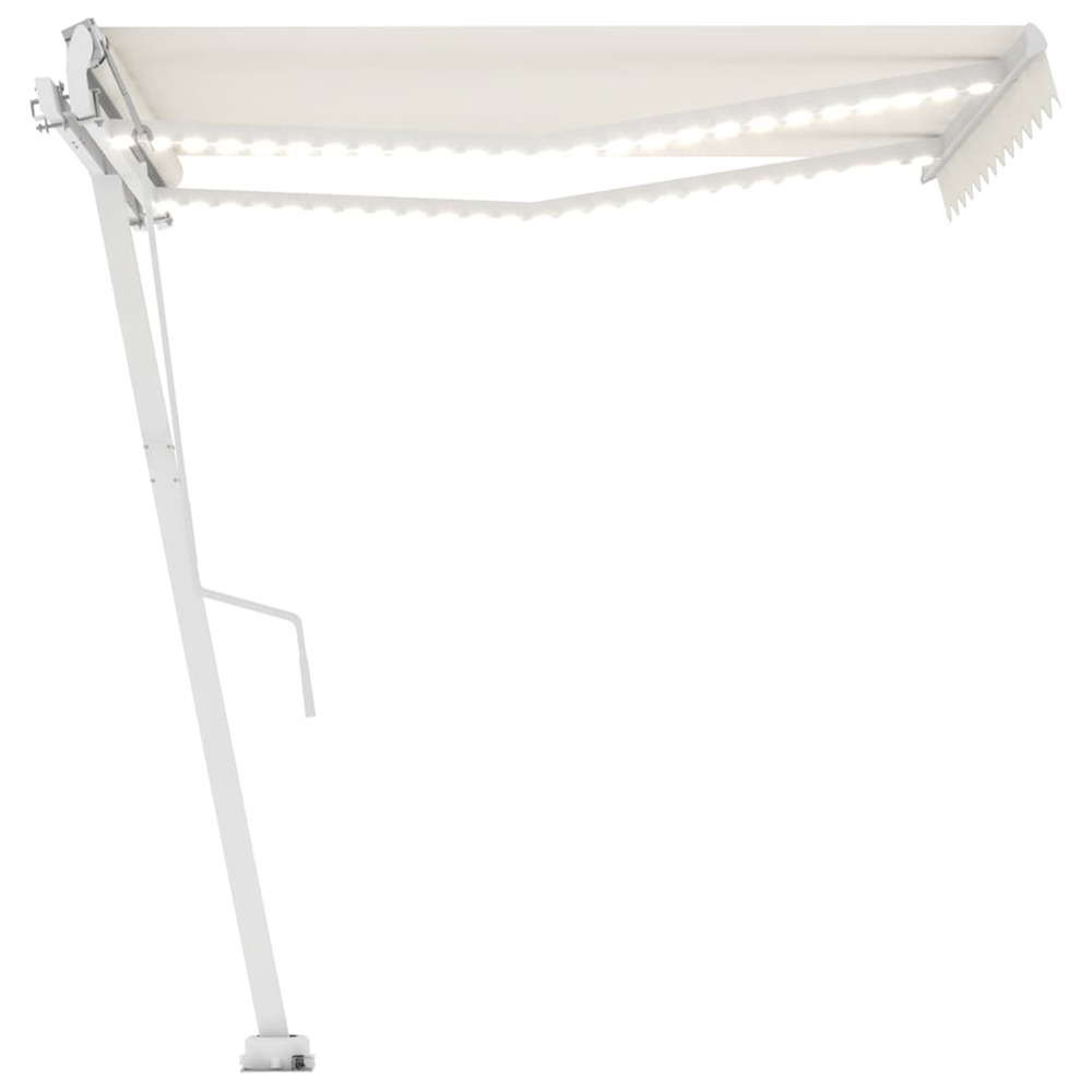 Auvent automatique avec capteur de vent et led 350x250 cm crème