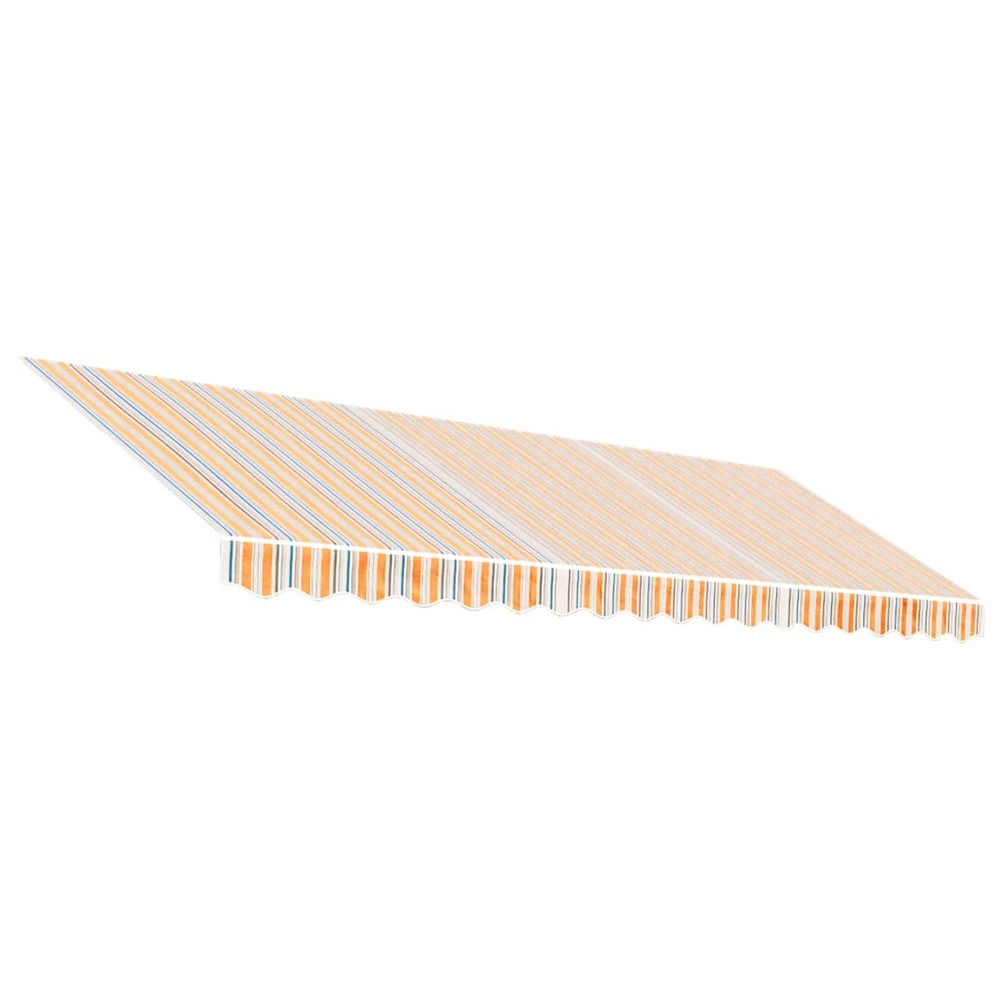 Tissu de remplacement pour auvent rayures multicolores 4,5x3 m