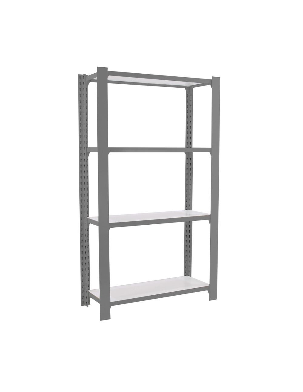 Etagère légère sans vis officlick 4/300 wood i.m. Gris/blanc gris/blanc 1500x900x300 - simonrack
