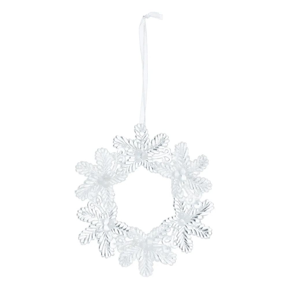 Sujet de noël couronne de fleur 