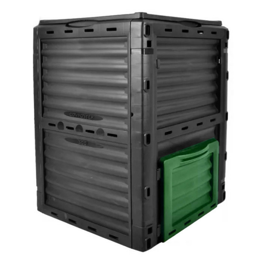 Composteur de jardin pour déchets organiques 300l largeur 61 cm x profondeur 61 cm x hauteur 83 cm