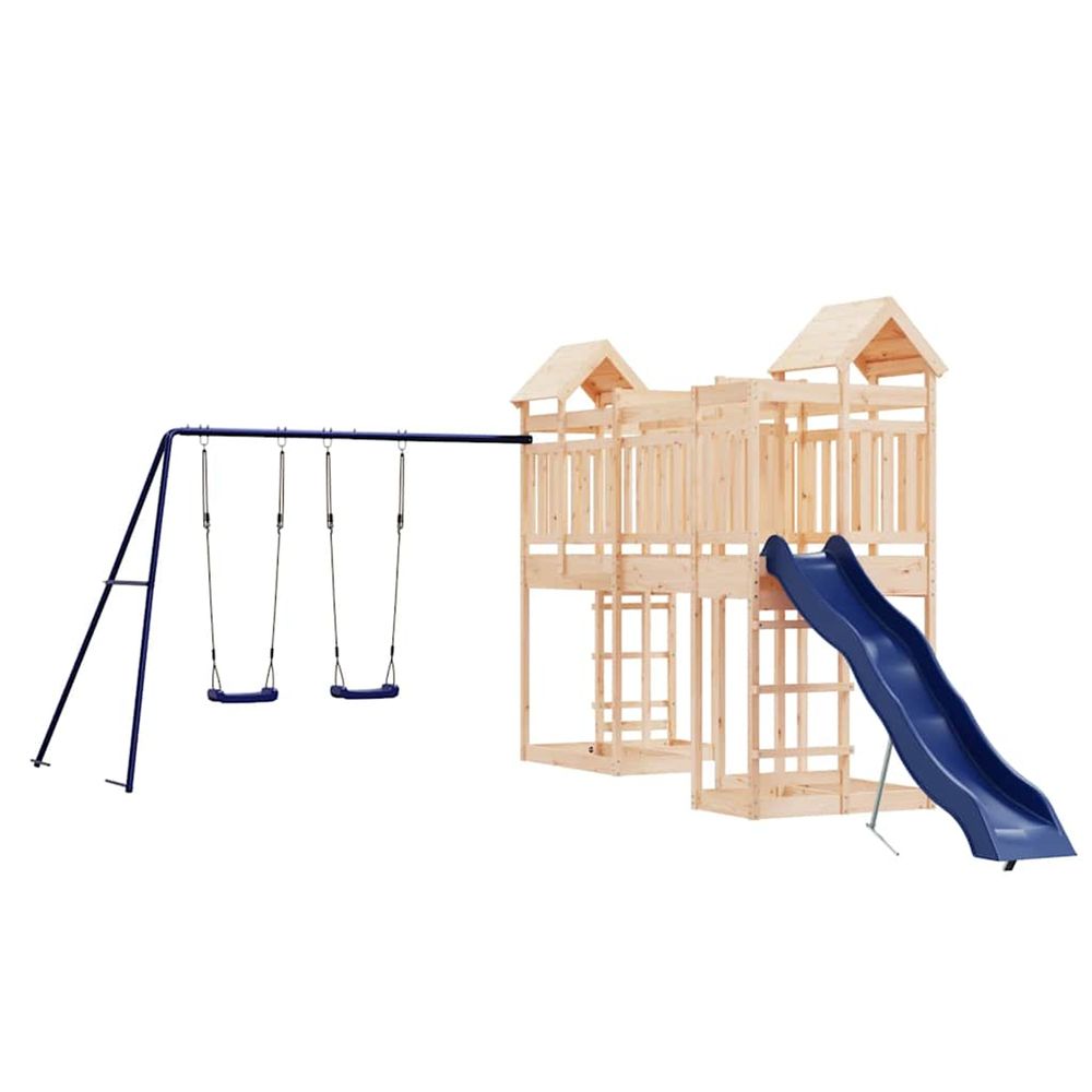Aire de jeux d'extérieur bois de pin massif