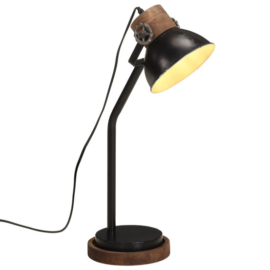 Lampe de bureau 25 w noir 18x18x60 cm e27