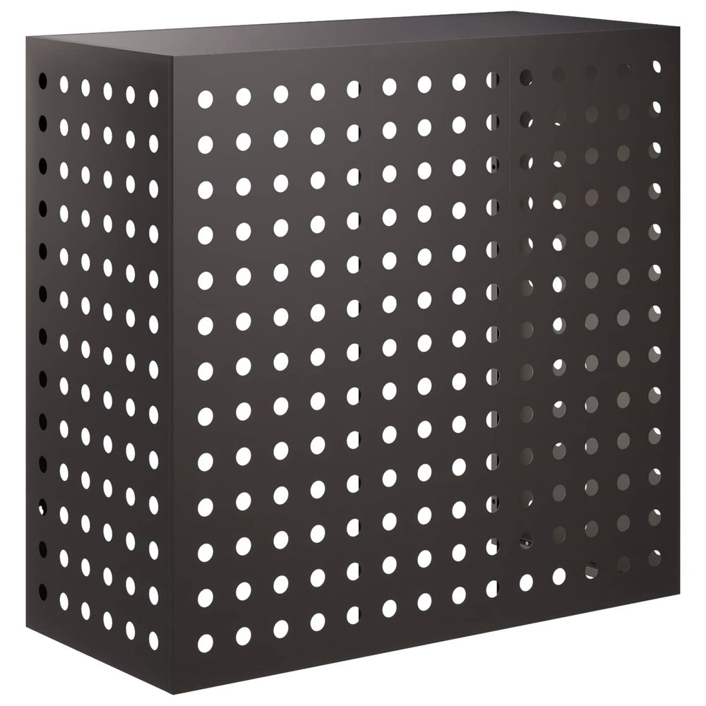 Housse de climatiseur noir 110 x 50 x 105 cm acier