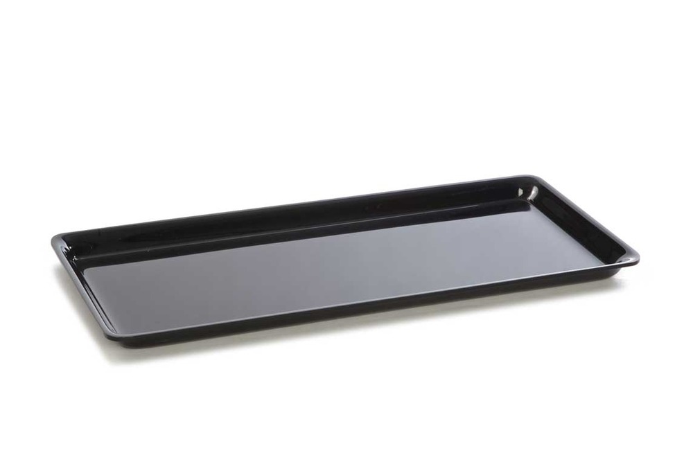 Plat en plexiglas grande surface noir 460x210x20mm - matériel chr pro