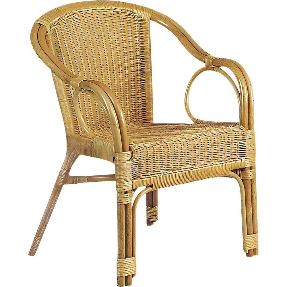 Fauteuil en moelle de rotin eden