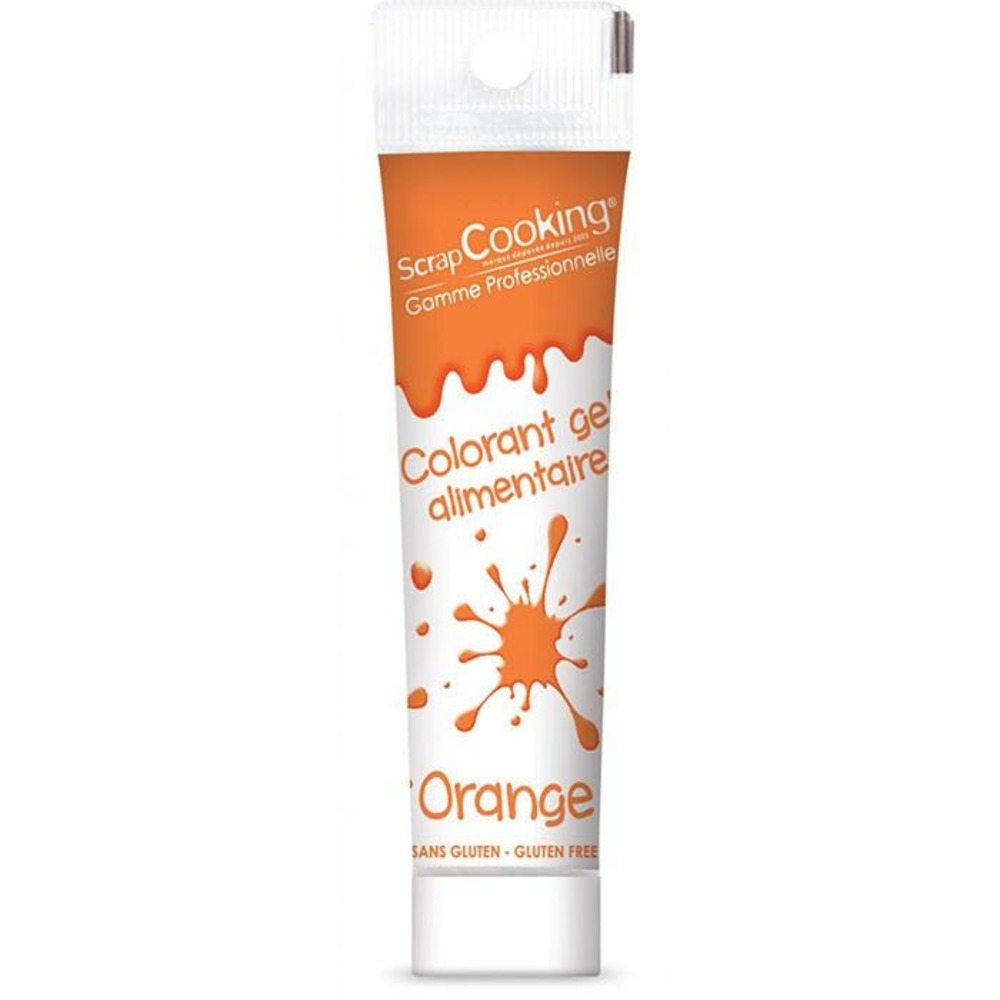 Gel colorant alimentaire orange 20 g