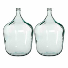 Mica decorations vase diego - 40x40x56 cm - verre - transparent - set de 2