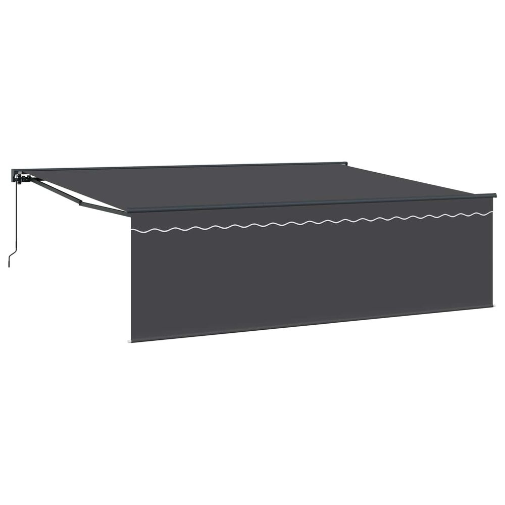 Auvent rétractable anthracite 450 × 300 cm