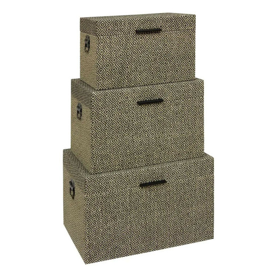 Lot de 3 malles de rangement