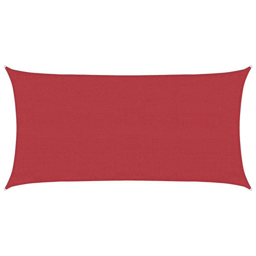 Voile d'ombrage 160 g/m² rouge 3x6 m pehd