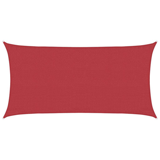 Voile d'ombrage 160 g/m² rouge 3x6 m pehd