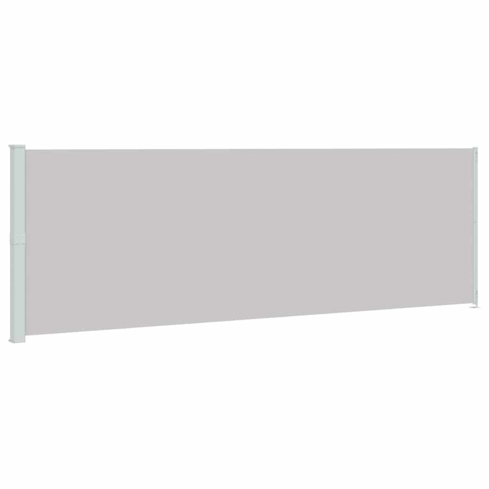 Auvent latéral rétractable de patio 200x600 cm gris