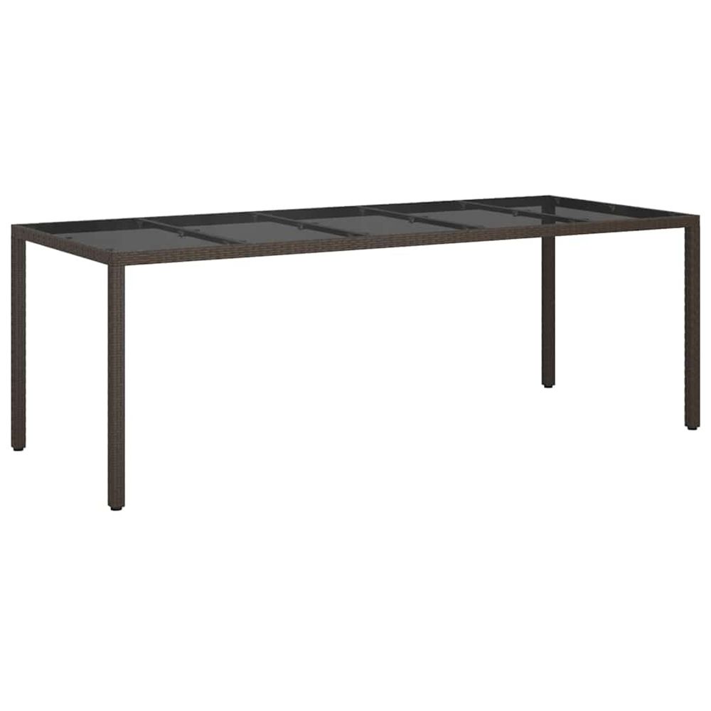 Table de jardin marron polyrotin