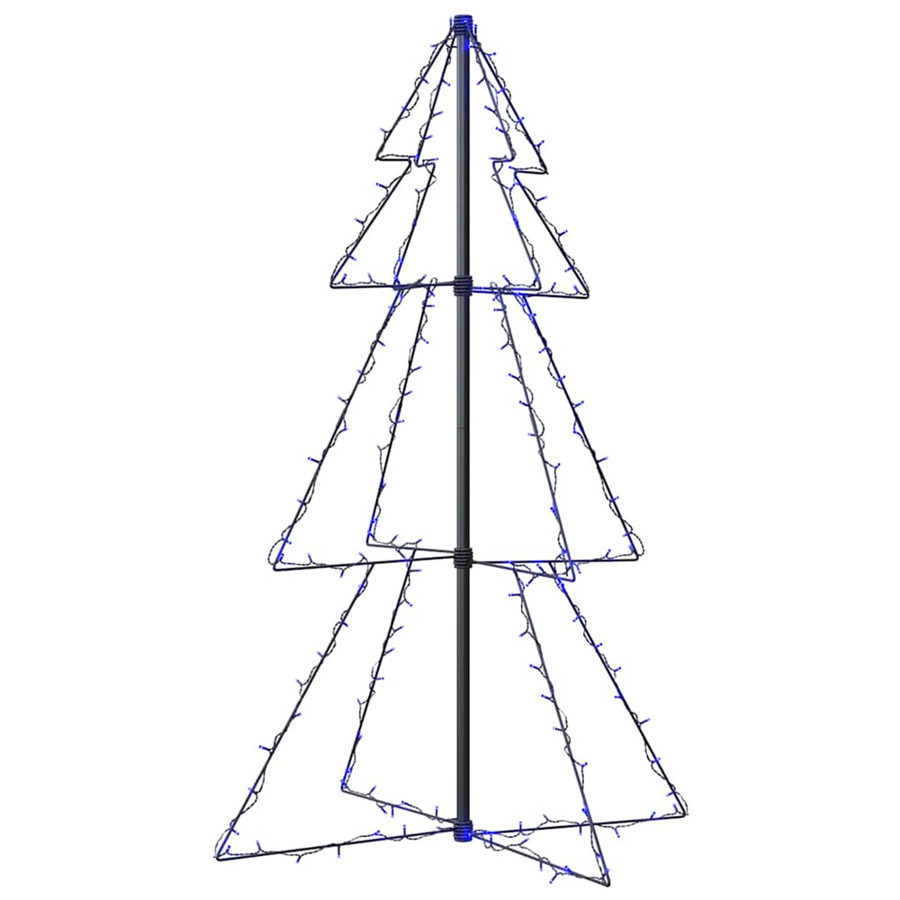 Arbre de noël cône 160 led d'intérieur/d'extérieur 78x120 cm