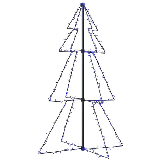 Arbre de noël cône 160 led d'intérieur/d'extérieur 78x120 cm