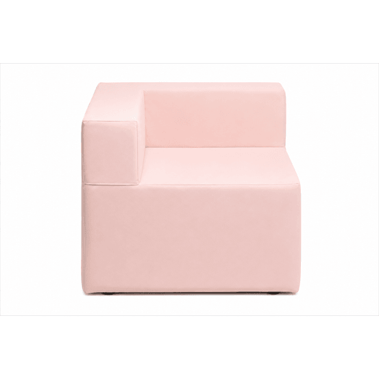 Serena rose barbie | fauteuil d'angle extérieur cozip | 80x80, assise 38, dossier 25 cm