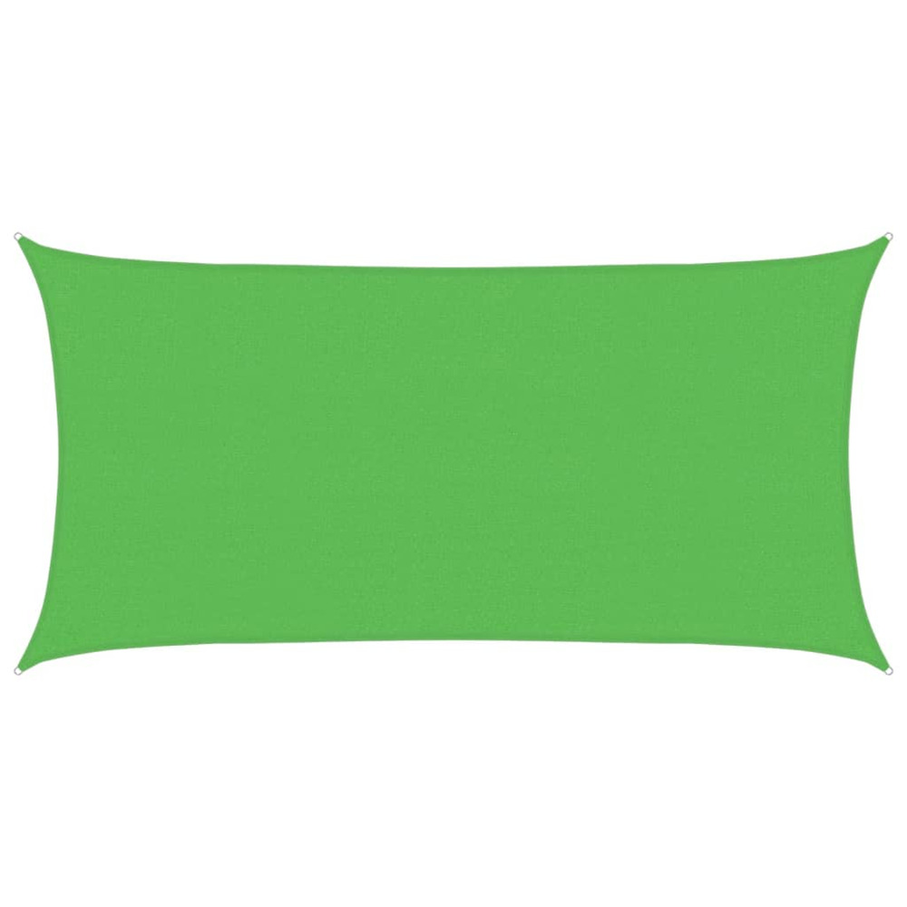 Voile d'ombrage 160 g/m² rectangulaire vert clair 2,5x5 m pehd