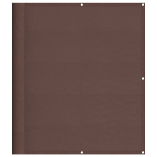 Écran de balcon marron 120x800 cm 100% polyester oxford
