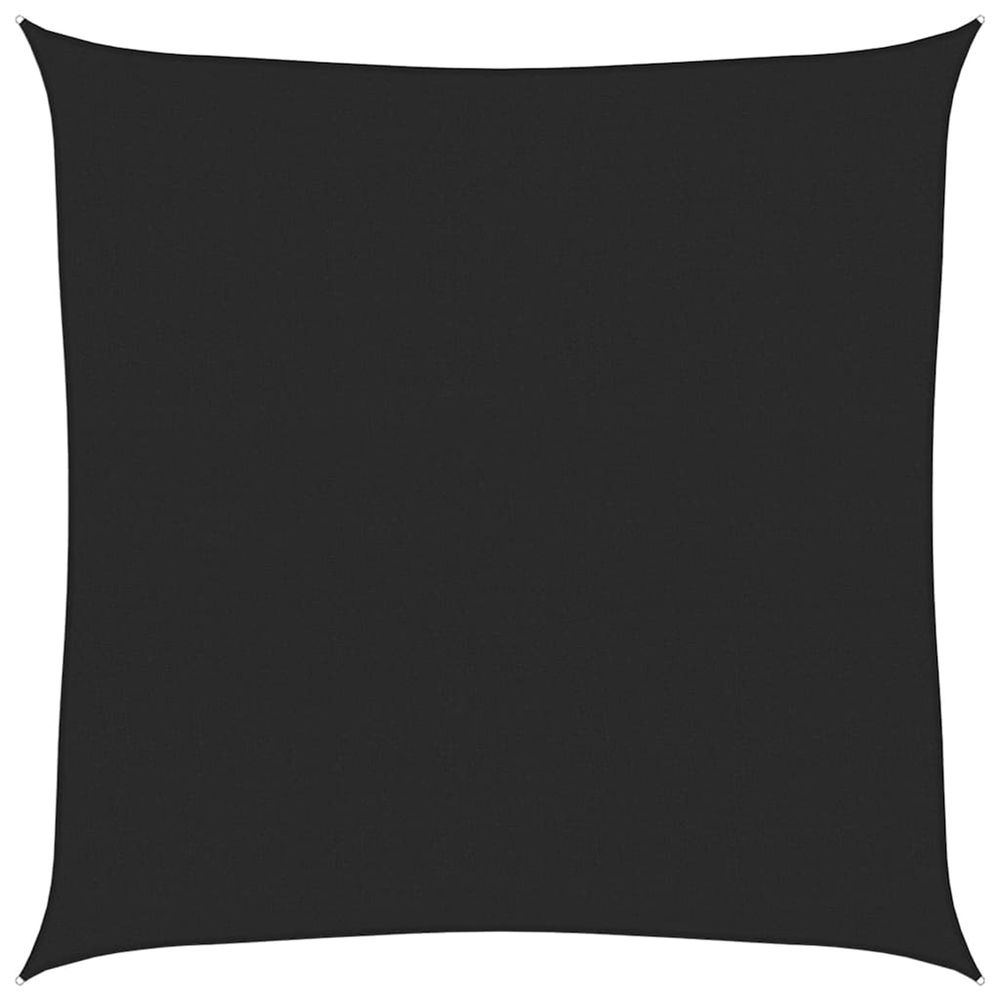 Voile d'ombrage 160 g/m² noir 7x7 m pehd