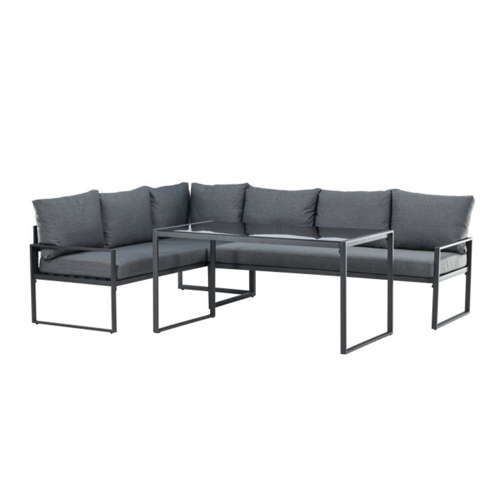 Salon d'angle de jardin 